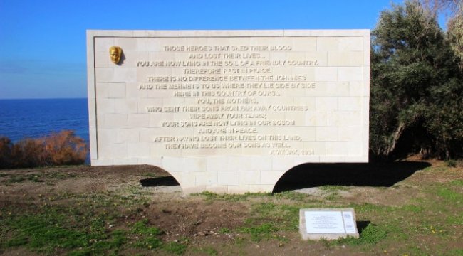 Atatürk'ün Anzaklar İçin Söylediği Sözlerin Bulunduğu Kitabe Yenilendi