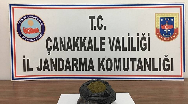 Çanakkale'de Jandarmadan Uyuşturucu Operasyonu
