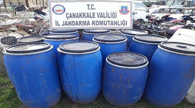 Çanakkale’de kaçak içki operasyonu