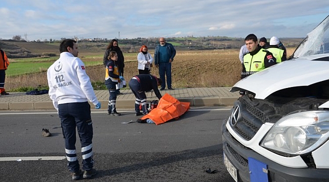 Minibüs'ün Çarptığı Karayolları Şoförü Öldü