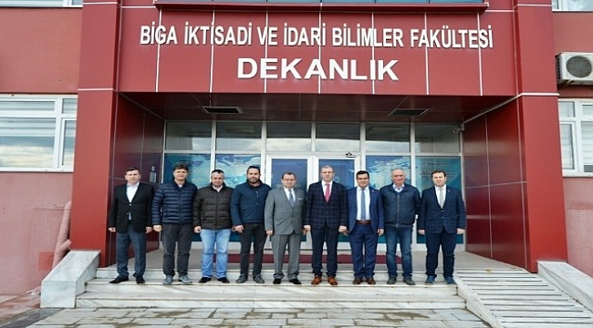 Biga TSO’dan Prof. Dr. Bünyamin Bacak’a ziyaret