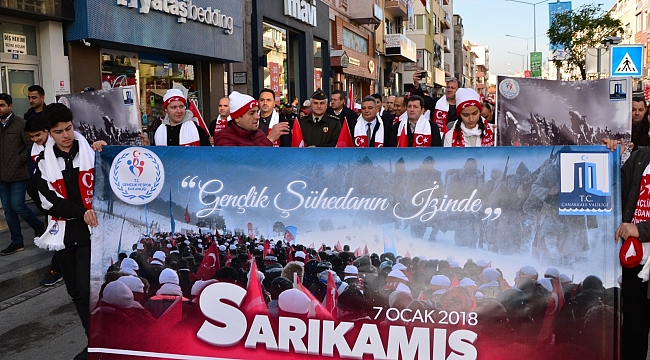 Çanakkale'de Sarıkamış şehitlerini anma yürüyüşü