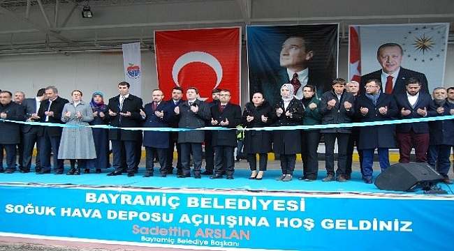 Bayramiç’te 5 bin ton kapasiteli soğuk hava deposu açıldı