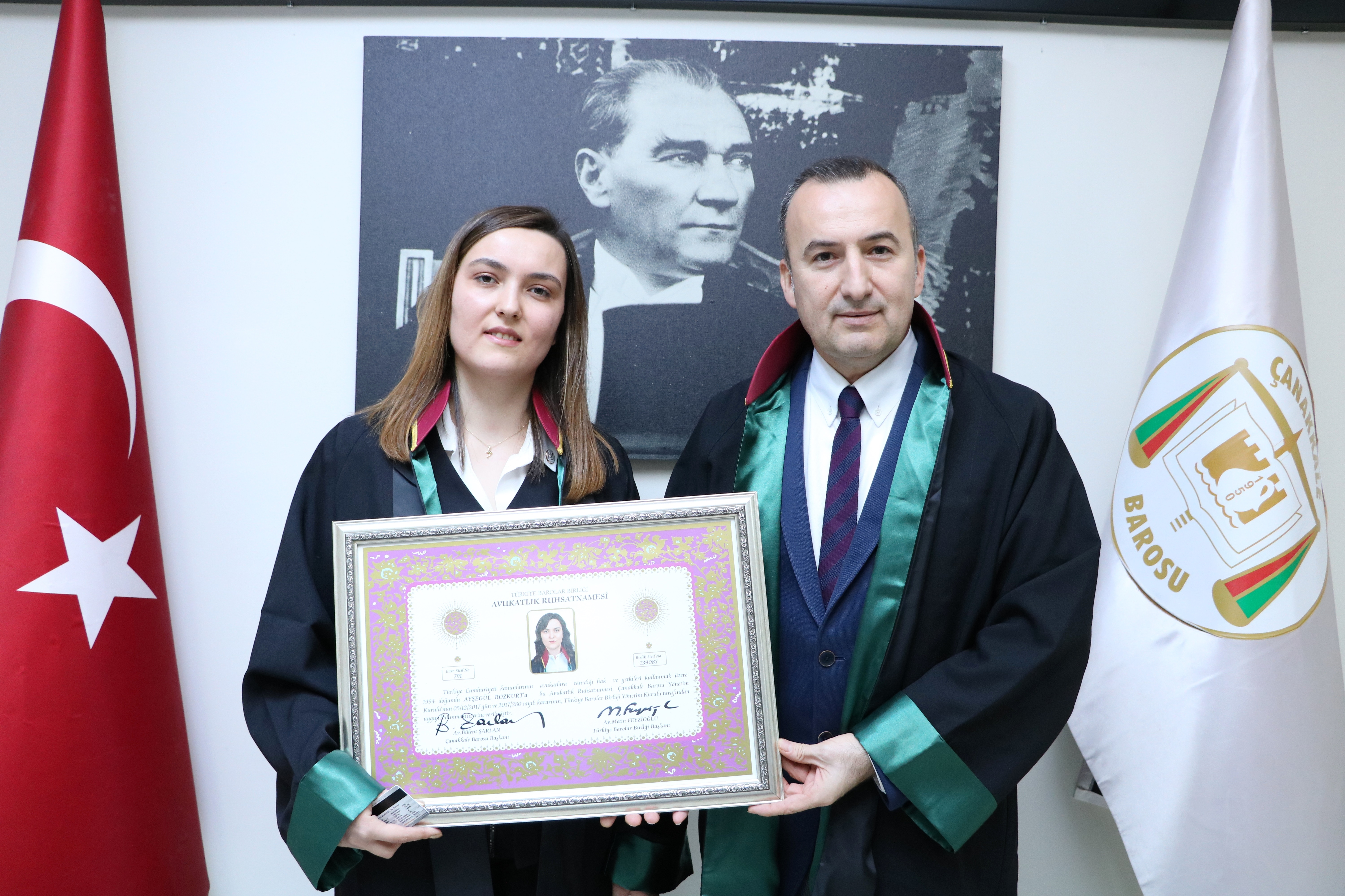ÇANAKKALE BAROSU’NDA RUHSAT TÖRENİ HEYECANI