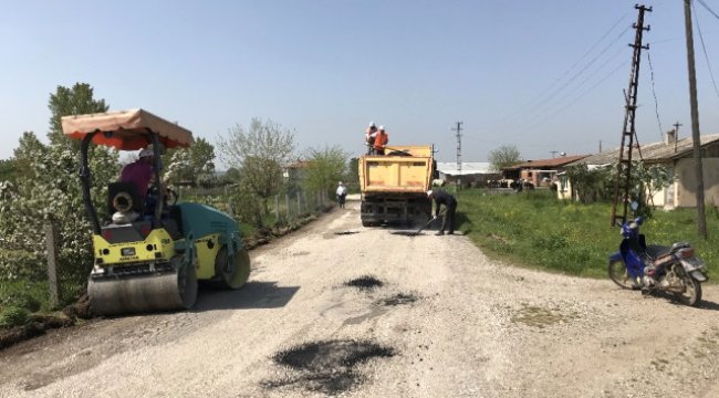 Çan'da Köy Yolları Tamiratına Başlandı