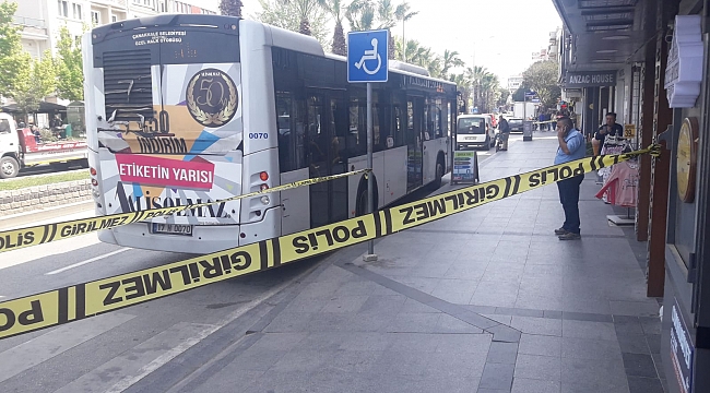Çanakkale'de şehir içi dolmuşunda şüpheli çanta