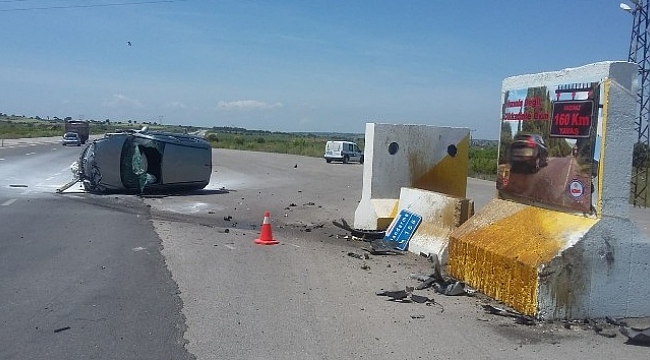 Biga’da trafik kazası: 1 yaralı