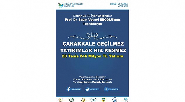 Çanakkale 6 yeni baraja daha kavuşacak