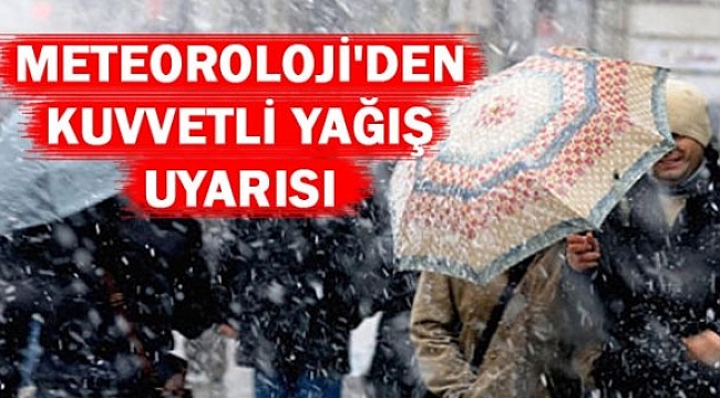 Meteoroloji'den  Çanakkale İçin Kuvvetli Yağış Uyarısı
