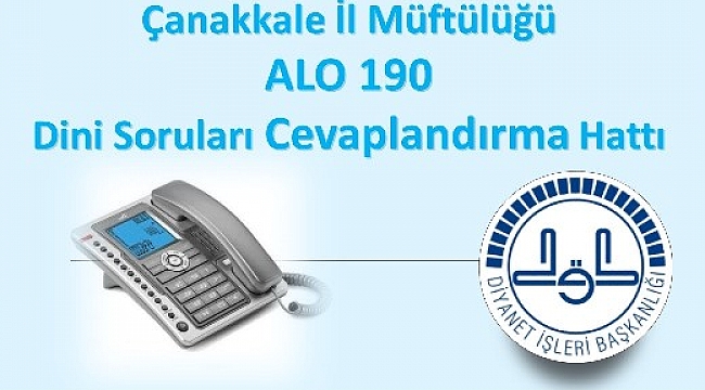 ALO 190 DİNİ DANIŞMA HATTI