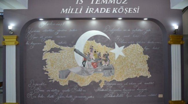 Biga&#039;da 15 Temmuz Milli İrade Köşesi Açıldı