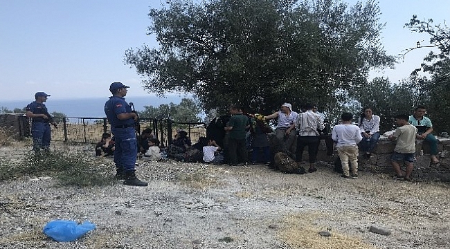 Çanakkale’de 45 kaçak göçmen yakalandı