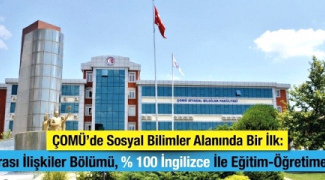 Çomü'de Sosyal Bilimler Alanında Bir İlk