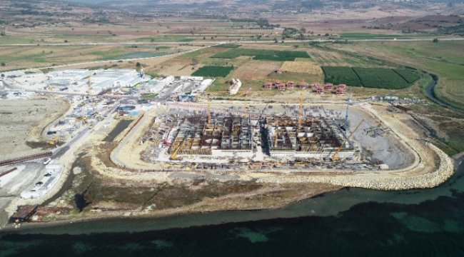 1915 Çanakkale Köprüsü'nde Çalışmaların Son Hali Havadan Görüntülendi