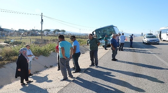 Çanakkale'de otobüs kazası: 6 yaralı
