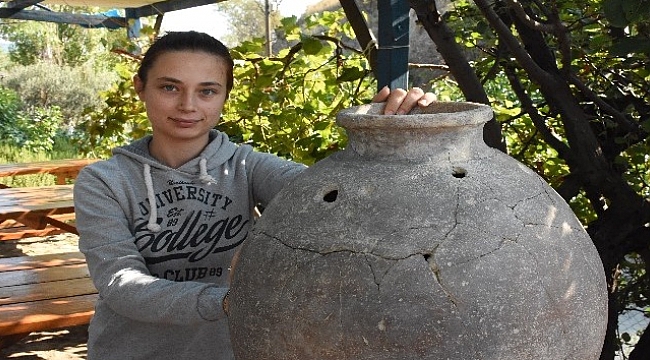 Maydos Kilisetepe Höyüğü'nde 2 bin 500 yıllık yayık bulundu