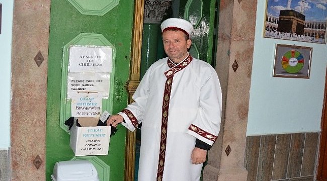 Köy imamından "askıda çorap" projesi