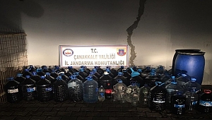 Çanakkale'de kaçak içki operasyonu