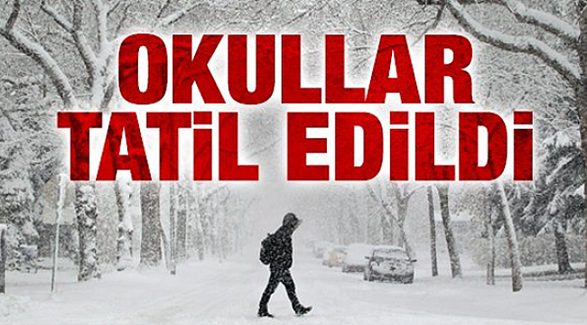 Gelibolu ve Biga'da Okullar 1 Gün Tatil