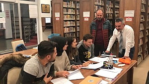 Rektör Prof. Dr. Yücel Acer, Kütüphaneyi Ziyaret Etti