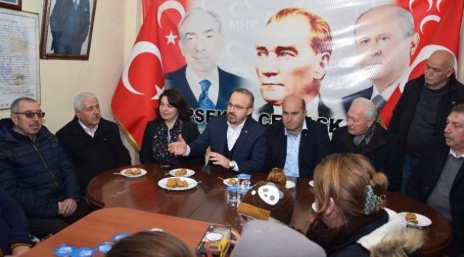 AK Parti Grup Başkanvekili Turan MHP Lapseki İlçe Teşkilatını Ziyaret Etti