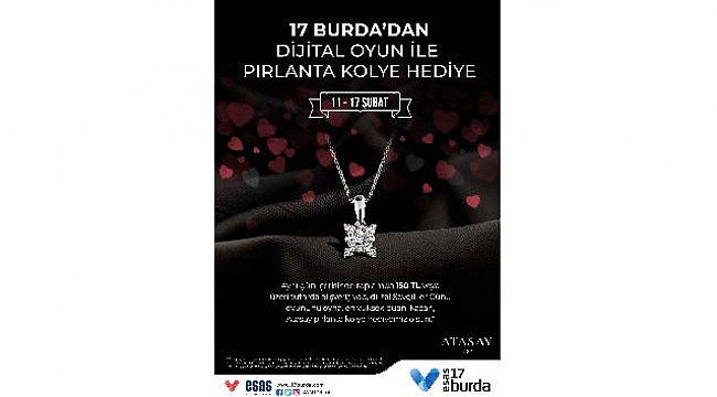 AVM'den Sevgililer Günü'nde pırlanta kolye hediye