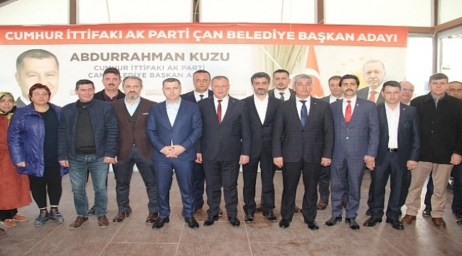 Çan'da Cumhur İttifakı'nın adayı Abdurrahman Kuzu
