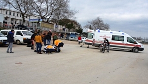 Çanakkale'de iki motosiklet kafa kafaya girdi