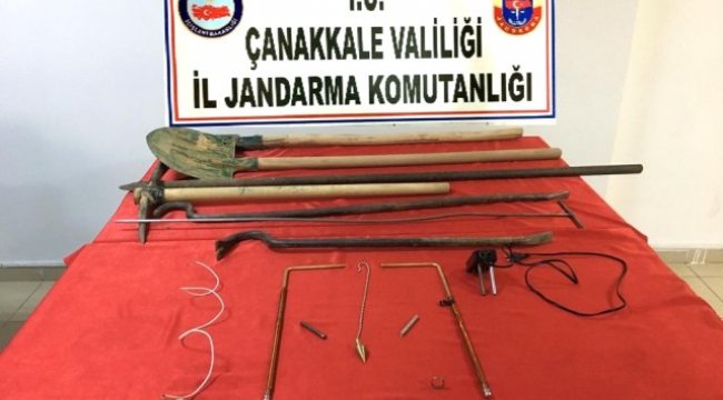Çanakkale'de Kaçak Kazı Operasyonu