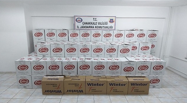 Çanakkale'de kaçak sigara operasyonu