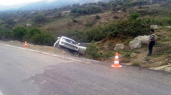 Araç şarampole yuvarlandı: 1 ölü