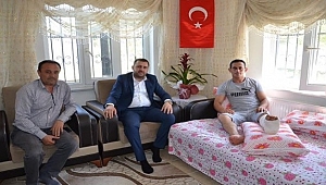 Başkan Yüksel operasyonda yaralanan askeri ziyaret etti