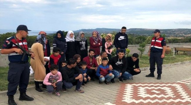 Çanakkale&#039;de 78 göçmen kaçarken yakalandı