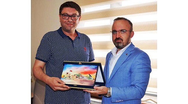 Bülent Turan, Ezine'yi ziyaret etti