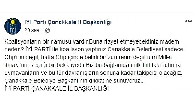 "Koalisyonların bir namusu vardır"