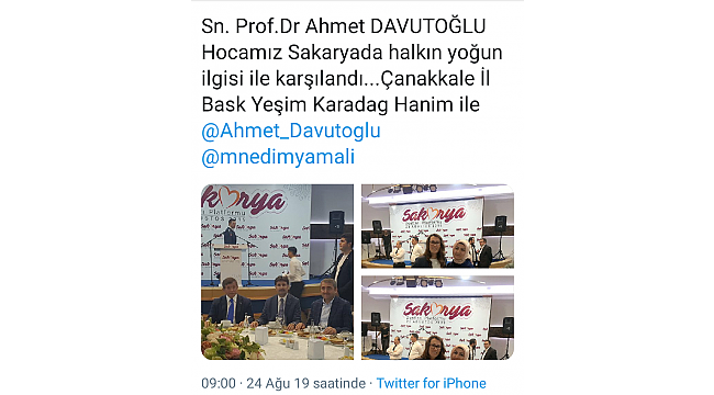 Kurulmamış partinin il başkanı Karadağ AK Parti'den istifa etti mi?
