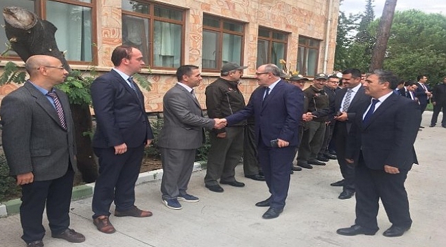 Demirci, Biga'da personel ile bir araya geldi