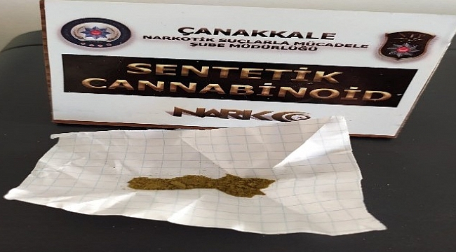 Çanakkale'de uyuşturucu operasyonu: 1 tutuklama