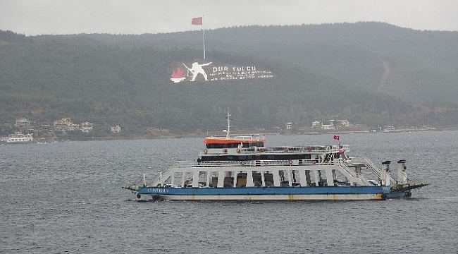Gökçeada'ya bazı feribot seferleri iptal edildi