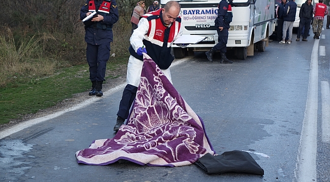 Çanakkale'de otomobilin çarptığı yaya öldü