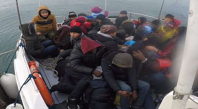 Çanakkale'de 38 düzensiz göçmen yakalandı