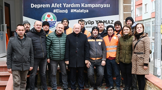 Çanakkale'den Elazığ ve Malatya'ya yardım