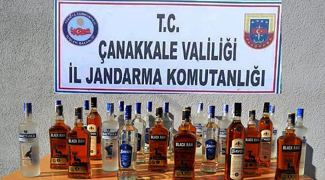 Çanakkale’de kaçak içki operasyonu