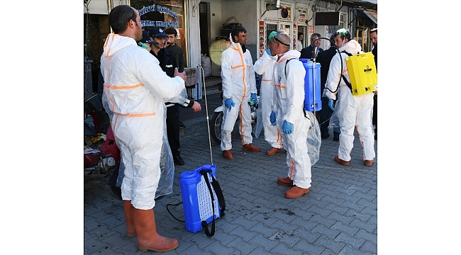 Lapseki'de koronavirüs önlemleri