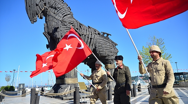 Şehitler anısına 510 bin adım atarak Çanakkale'ye geldi