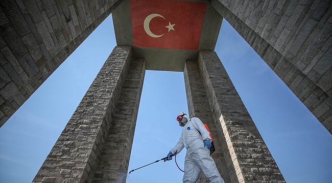 Tarihi Gelibolu Yarımadası'nda dezenfeksiyon işlemi yapıldı