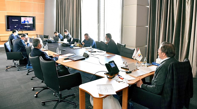BAŞKAN ÜZEN TELEKONFERANSLA TOBB BAŞKANLAR TOPLANTISINA KATILDI.