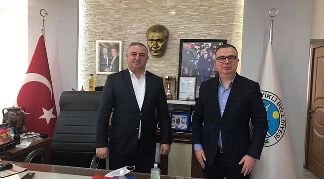 Başkan Oruçoğlu'na CHP'li mevkidaşı Arslan'dan ziyaret