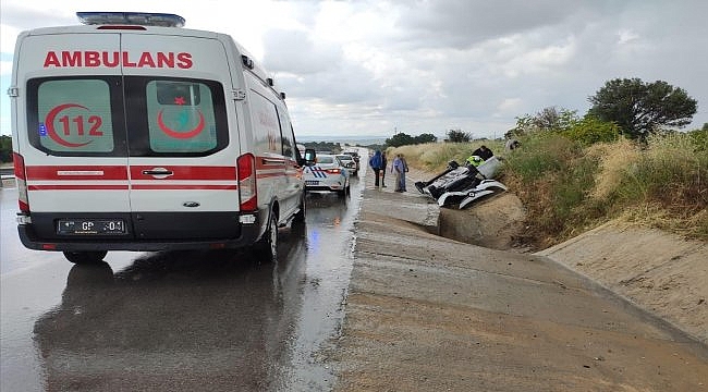 Çanakkale'de trafik kazası: 1 yaralı