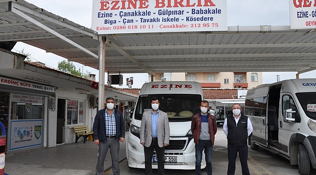 Ezine'de ticari yolcu taşımacılığı yeniden başladı